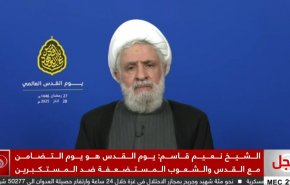 شیخ نعیم قاسم: این روز،‌ مناسبتی برای حمایت از مستضعفان و مقابله با اشغالگران است