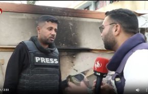 گفتگوی العالم با خبرنگار نجات دهنده همکارانش در حمله رژیم صهیونیستی به چادر خبرنگاران