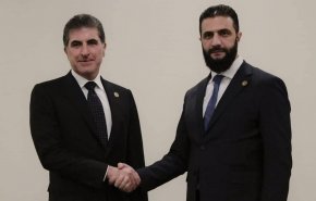 دیدار رئیس اقلیم کردستان عراق با رئیس دولت موقت سوریه