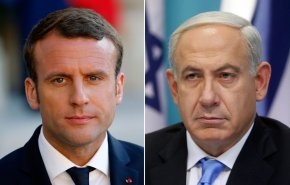 مخالفت نتانیاهو با تشکیل کشور فلسطینی در گفت‌وگو با مکرون