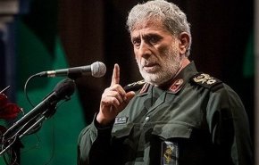 سردار قاآنی: رئیس جمهور آمریکا شخصا از میدان جنگ یمن اعلام فرار کرد + فیلم