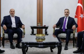 دیدار وزیر خارجه ترکیه با هیأت حماس در آنکارا