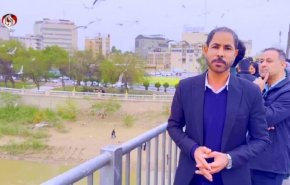 گزارش العالم از چشم انداز پرندگان مهاجر بر فراز پل سفید اهواز +فیلم