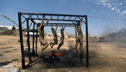 آموزش نظامی جوانان در غزه