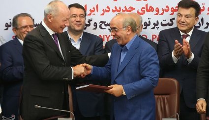 امضای قرارداد ایران با رنو
