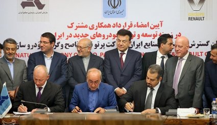 امضای قرارداد ایران با رنو