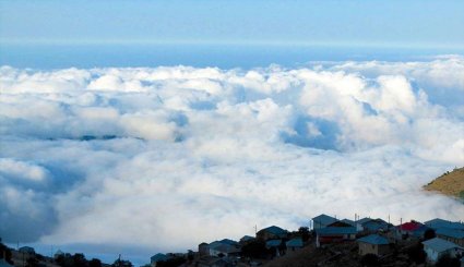 «خوشواش» مازندران روستایی پنهان میان ابرها