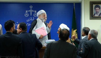 جلسه یازدهم دادگاه متهم ردیف سوم پرونده نفتی/ تصاویر
