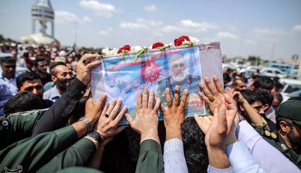 استقبال از پیکر شهید مدافع حرم مصطفی خوش محمدی در گرگان. تصاویر