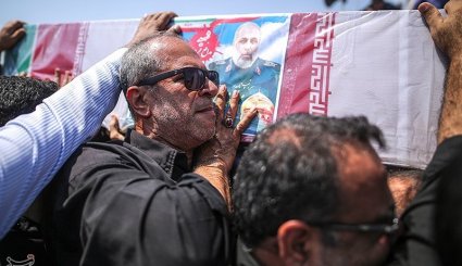 استقبال از پیکر شهید مدافع حرم مصطفی خوش محمدی در گرگان. تصاویر