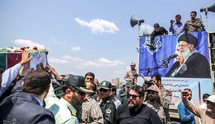 استقبال از پیکر شهید مدافع حرم مصطفی خوش محمدی در گرگان. تصاویر