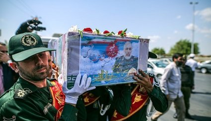 استقبال از پیکر شهید مدافع حرم مصطفی خوش محمدی در گرگان. تصاویر