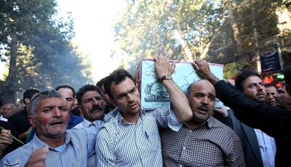 تشییع پیکر دو شهید گمنام در شاندیز - مشهد