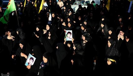 تشییع پیکر دو شهید گمنام در شاندیز - مشهد