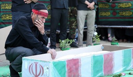 تشییع پیکر دو شهید گمنام در شاندیز - مشهد