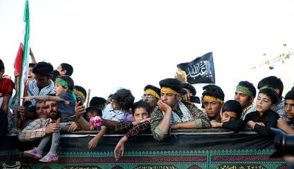 تشییع پیکر دو شهید گمنام در شاندیز - مشهد