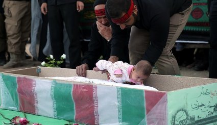 تشییع پیکر دو شهید گمنام در شاندیز - مشهد
