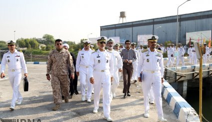 مراسم استقبال از ناوگروه چهل وهفتم نیروی دریایی ارتش. تصاویر