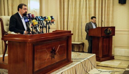 نشست خبری دبیر مجمع تشخیص مصلحت نظام در بغداد
