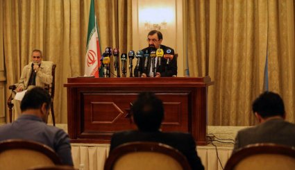 نشست خبری دبیر مجمع تشخیص مصلحت نظام در بغداد
