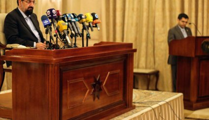 نشست خبری دبیر مجمع تشخیص مصلحت نظام در بغداد
