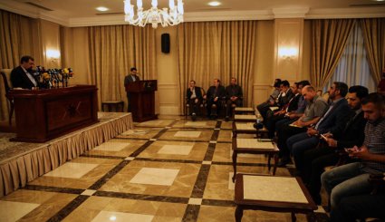 نشست خبری دبیر مجمع تشخیص مصلحت نظام در بغداد
