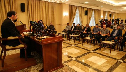 نشست خبری دبیر مجمع تشخیص مصلحت نظام در بغداد
