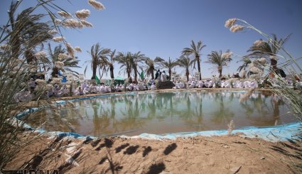 بازسازی واقعه تاریخی غدیر خم در استان خراسان جنوبی + تصاویر