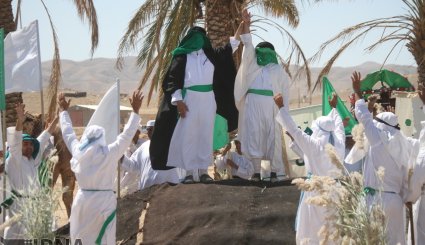 بازسازی واقعه تاریخی غدیر خم در استان خراسان جنوبی + تصاویر