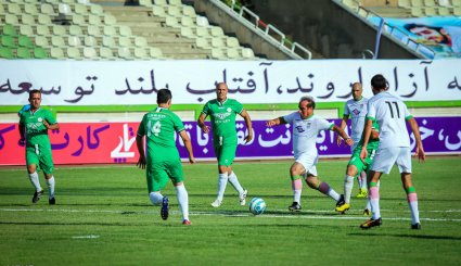 دیدار تیم منتخب پیشکسوتان فوتبال و تیم رسانه ورزش