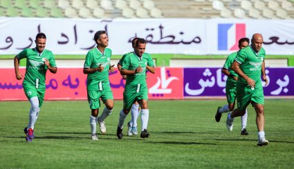 دیدار تیم منتخب پیشکسوتان فوتبال و تیم رسانه ورزش