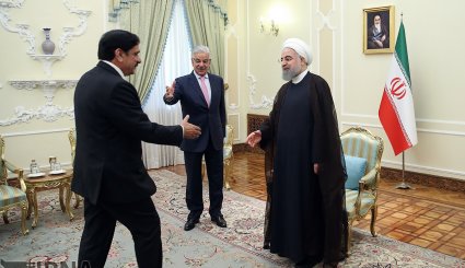 دیدار وزیر امور خارجه پاکستان با روحانی + تصاویر