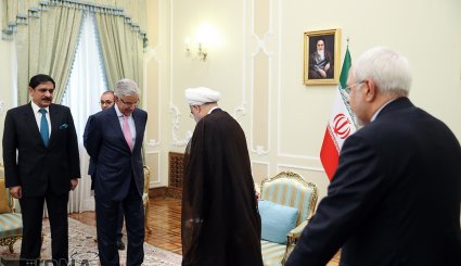 دیدار وزیر امور خارجه پاکستان با روحانی + تصاویر
