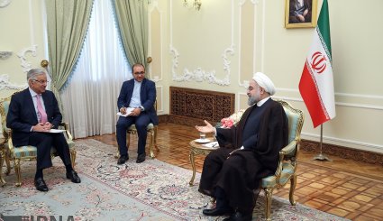 دیدار وزیر امور خارجه پاکستان با روحانی + تصاویر