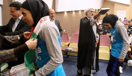 مراسم بدرقه تیم های ملی فوتسال بانوان و آقایان به مسابقات آسیایی داخل سالن