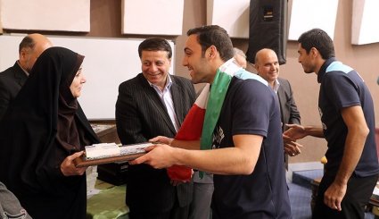 مراسم بدرقه تیم های ملی فوتسال بانوان و آقایان به مسابقات آسیایی داخل سالن