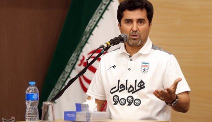 مراسم بدرقه تیم های ملی فوتسال بانوان و آقایان به مسابقات آسیایی داخل سالن