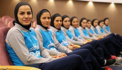 مراسم بدرقه تیم های ملی فوتسال بانوان و آقایان به مسابقات آسیایی داخل سالن