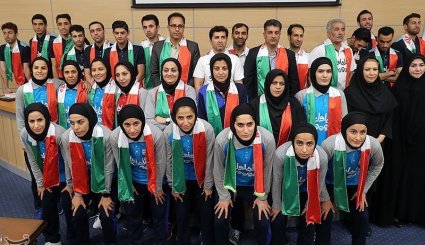 مراسم بدرقه تیم های ملی فوتسال بانوان و آقایان به مسابقات آسیایی داخل سالن