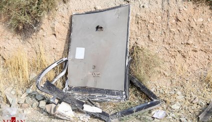 تصاویر از سقوط اتوبوس مسافربری به دره جاجرود