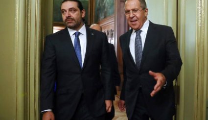 دیدار نخست وزیر لبنان با سرگئی لاوروف