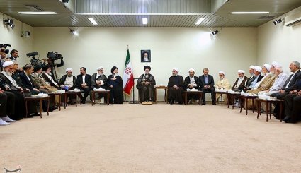 دیدار رئیس و اعضای دوره جدید مجمع تشخیص مصلحت نظام با مقام معظم رهبری