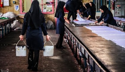 کارگاه تولید پرچمهای محرم - خمین