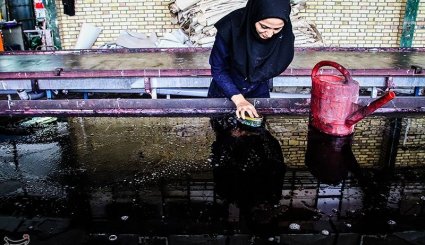 کارگاه تولید پرچمهای محرم - خمین