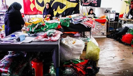 کارگاه تولید پرچمهای محرم - خمین