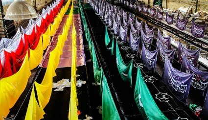 کارگاه تولید پرچمهای محرم - خمین