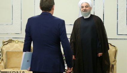 دیدار رئیس مجلس بلژیک با روحانی + تصاویر