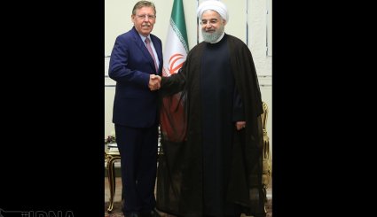 دیدار رئیس مجلس بلژیک با روحانی + تصاویر