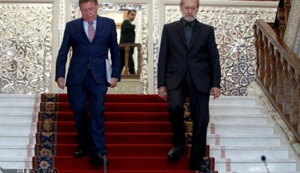 نشست خبری مشترک رئیسان مجلس ایران و بلژیک + تصاویر