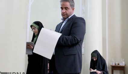 نشست خبری مشترک رئیسان مجلس ایران و بلژیک + تصاویر